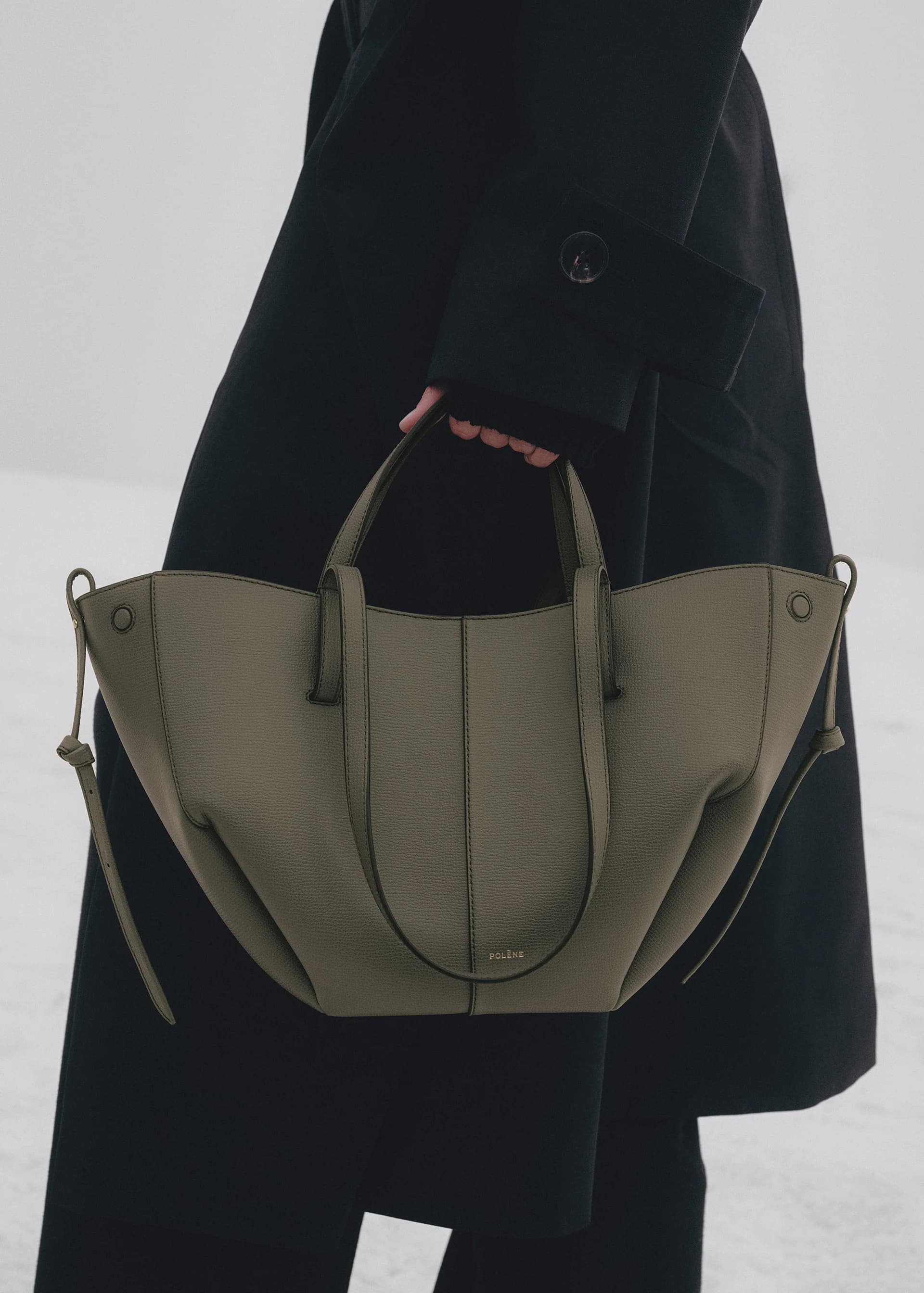 Polène Bag CYME MINI RAPHIA — Natural Raffia