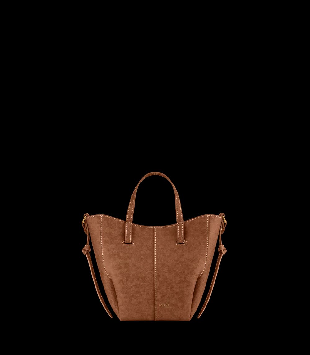 Polène CYME MINI Camel Grained — authentic Polène bag