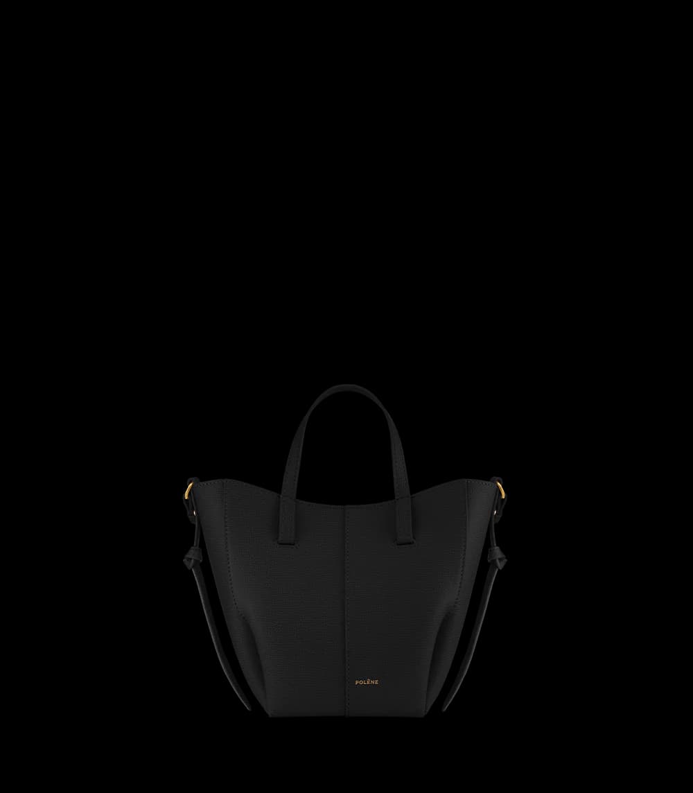 Polène CYME MINI Black Grained — authentic Polène bag