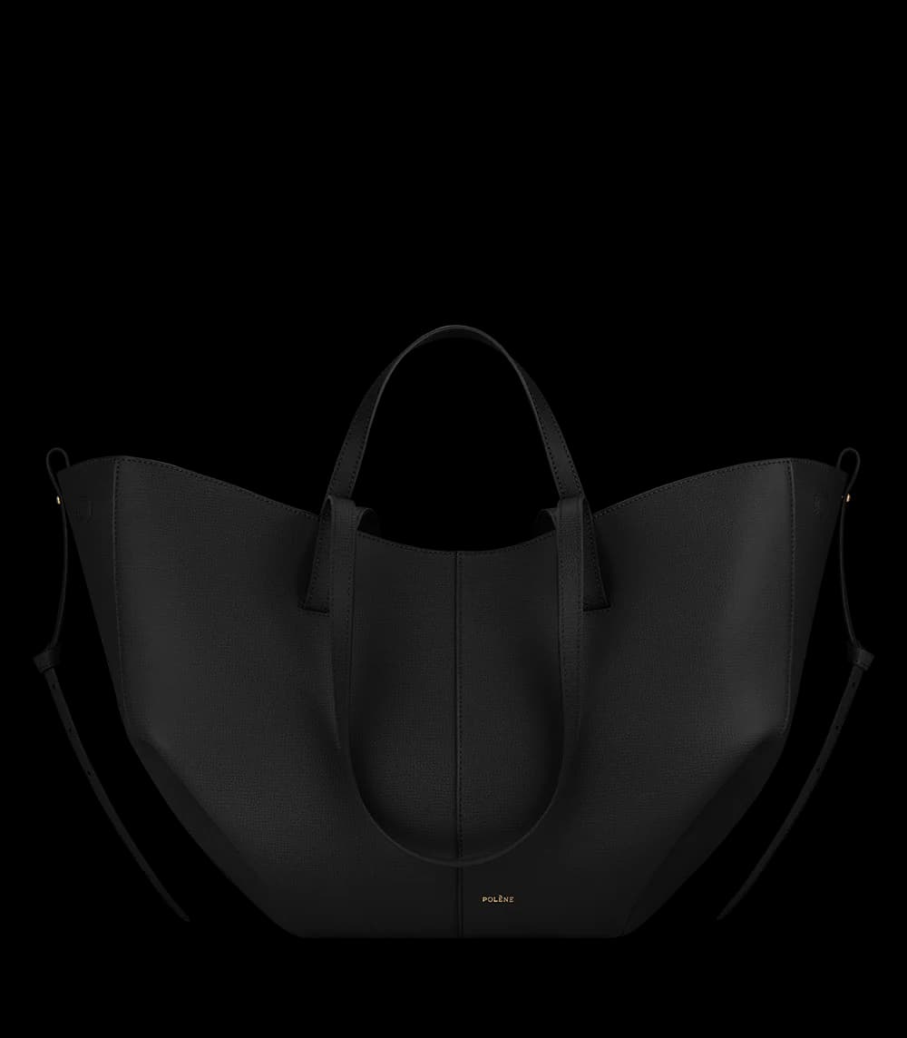 Polène CYME Black Grained — authentic Polène bag