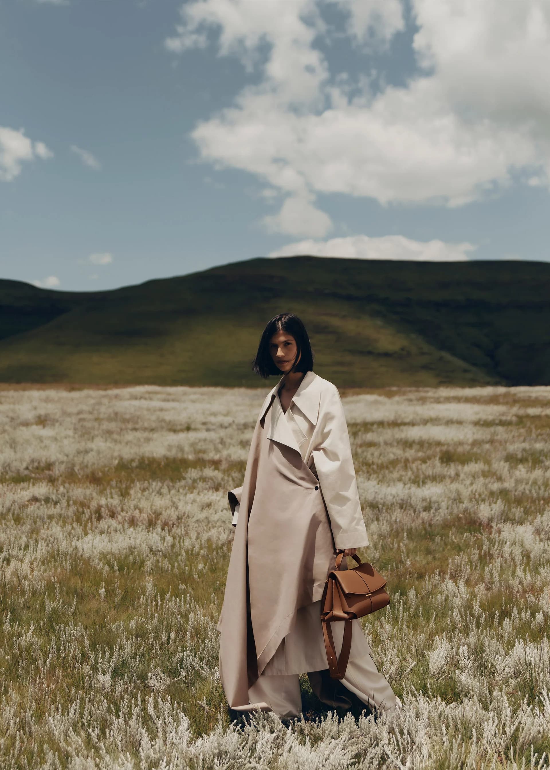 Polène Bag DAILY BAG — Camel Grained