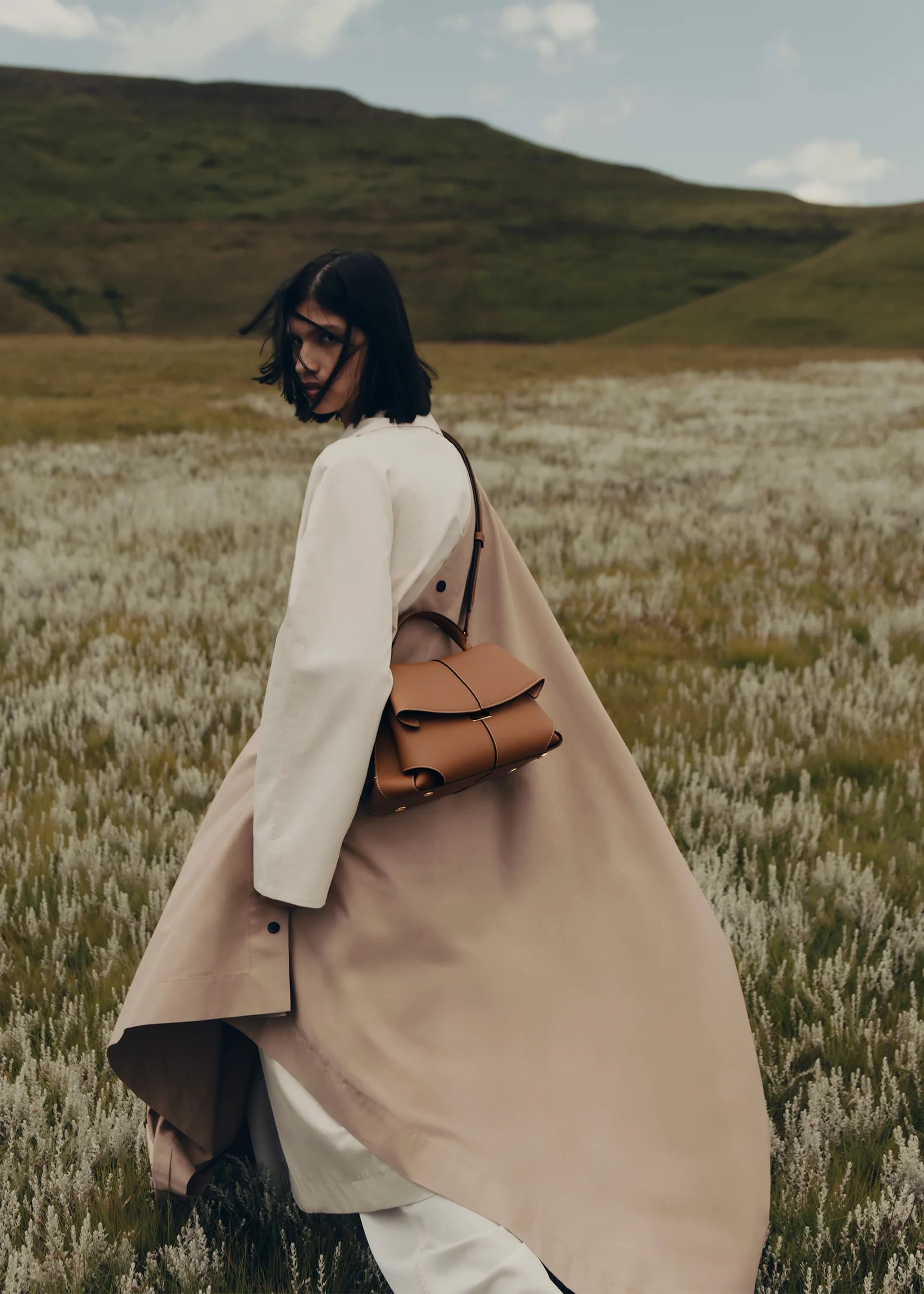 Polène Bag DAILY BAG — Camel Grained