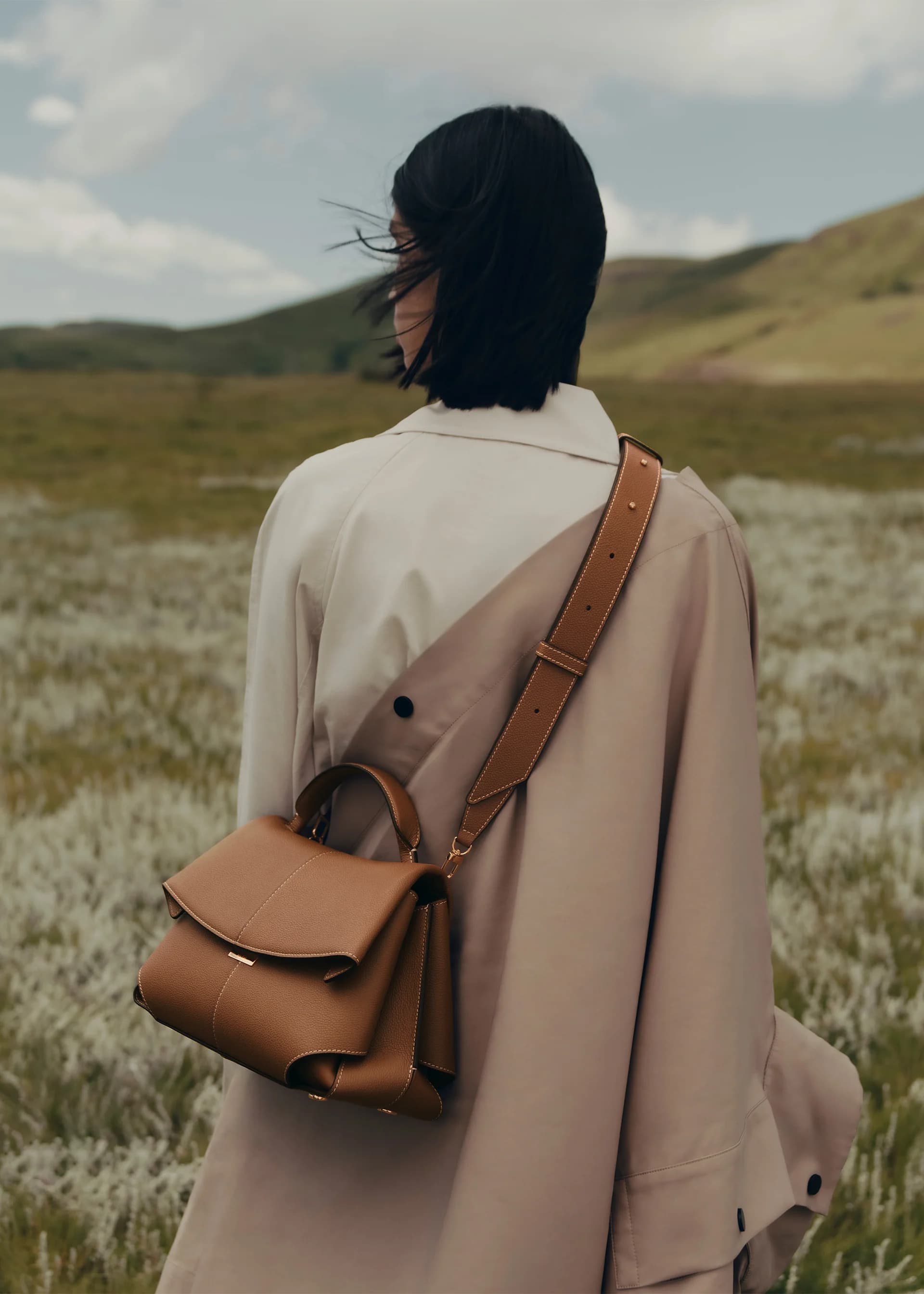 Polène Bag DAILY BAG — Camel Grained