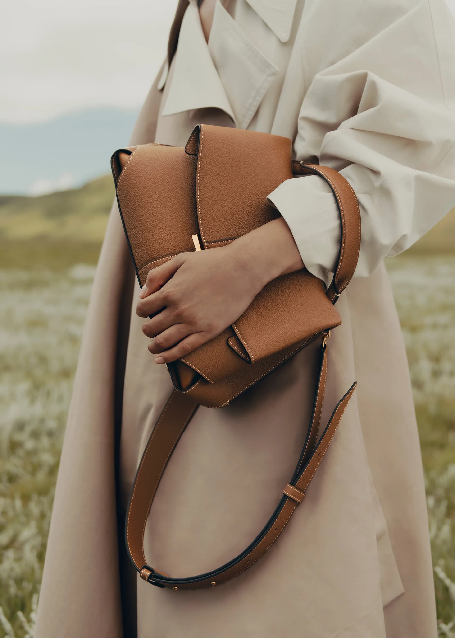 Polène Bag DAILY BAG — Camel Grained
