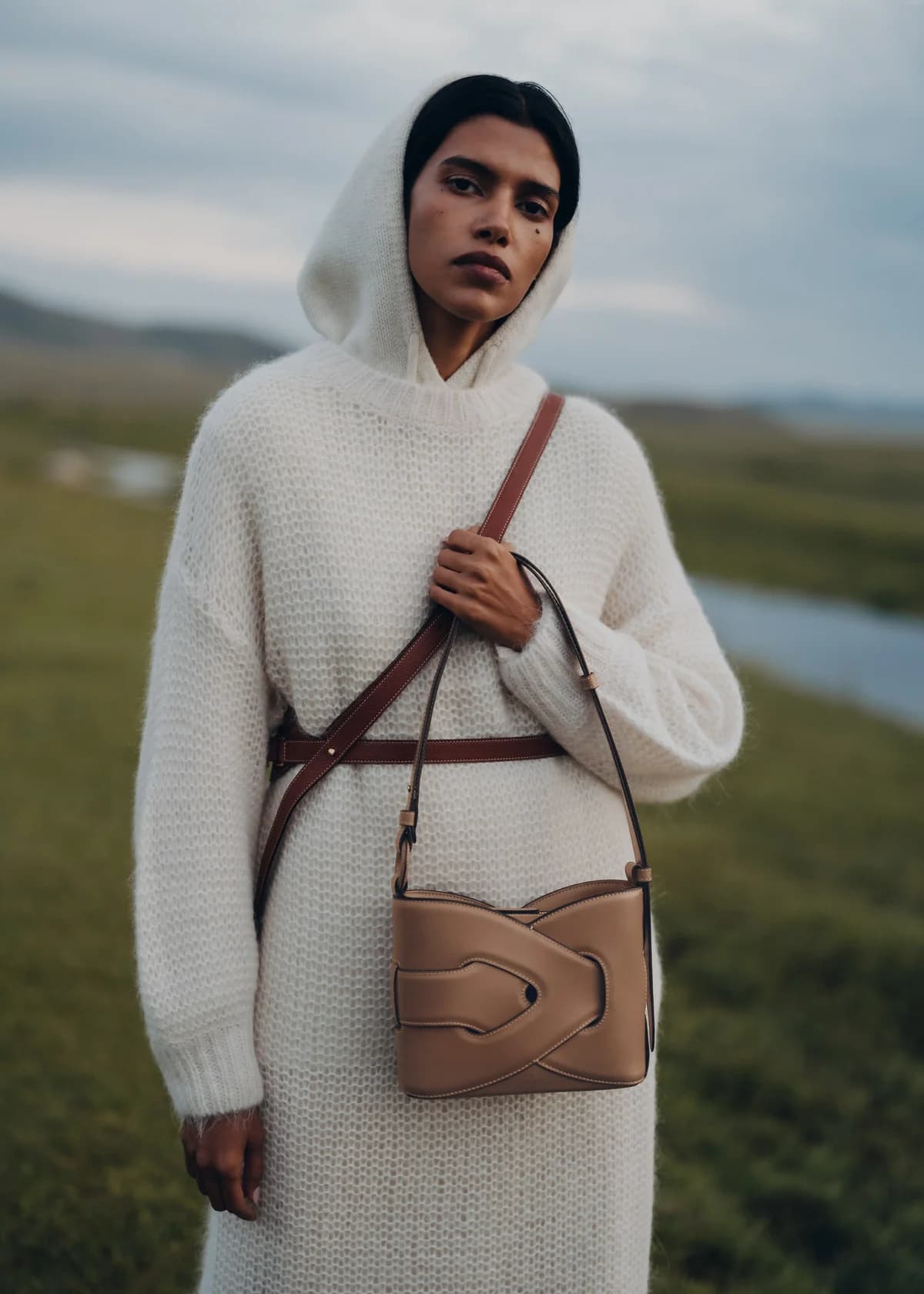 Polène Bag NODDE — Grained Walnut