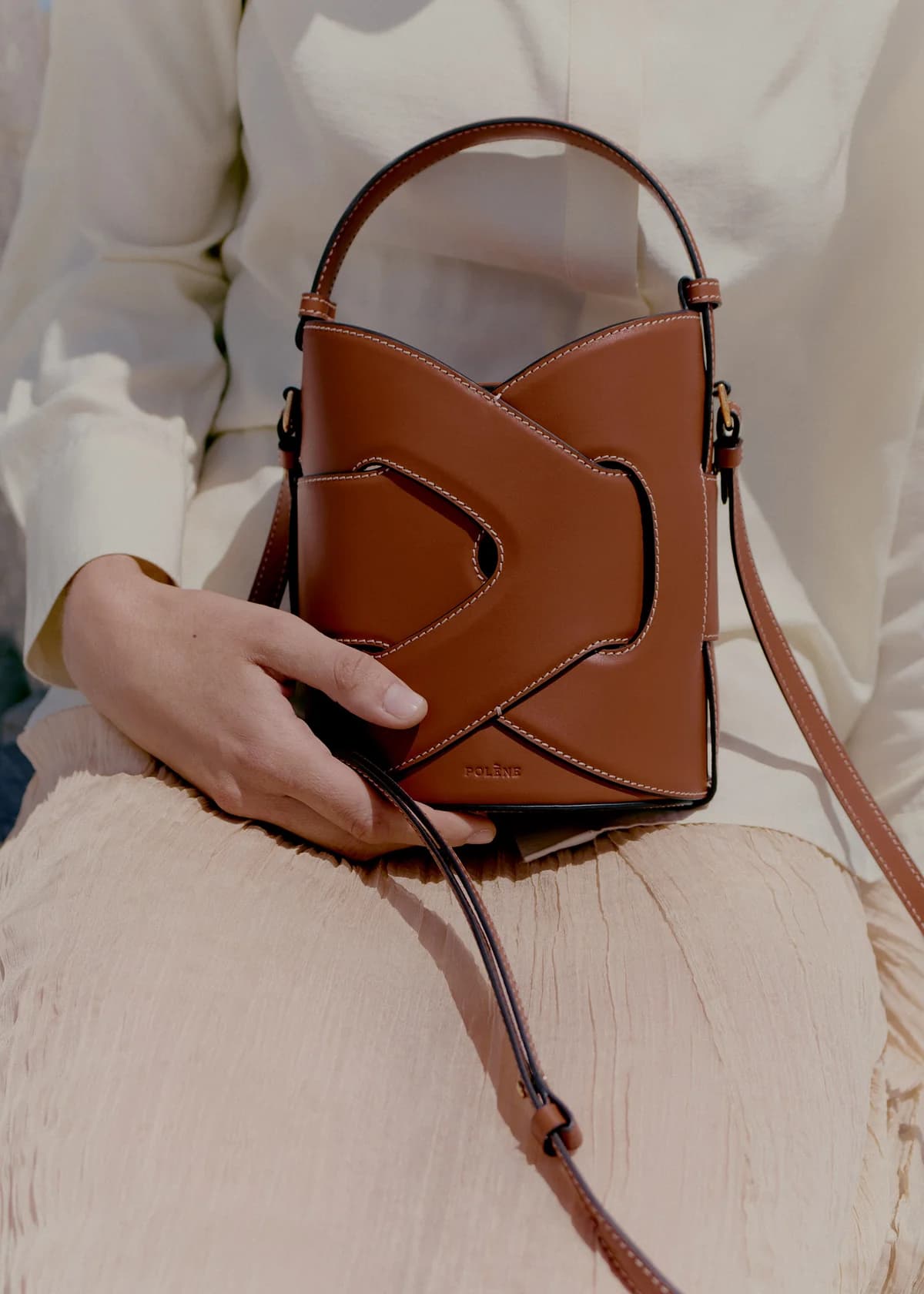 Polène Bag NODDE SEAU — Grained Black