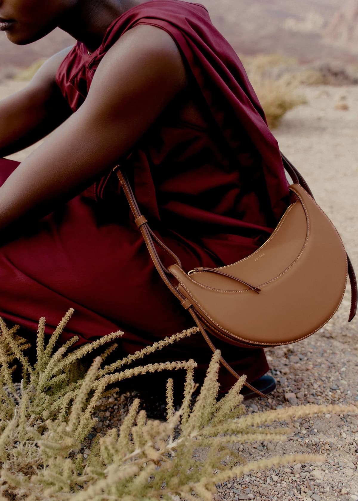 Polène Bag NUMÉRO DIX — Smooth Camel