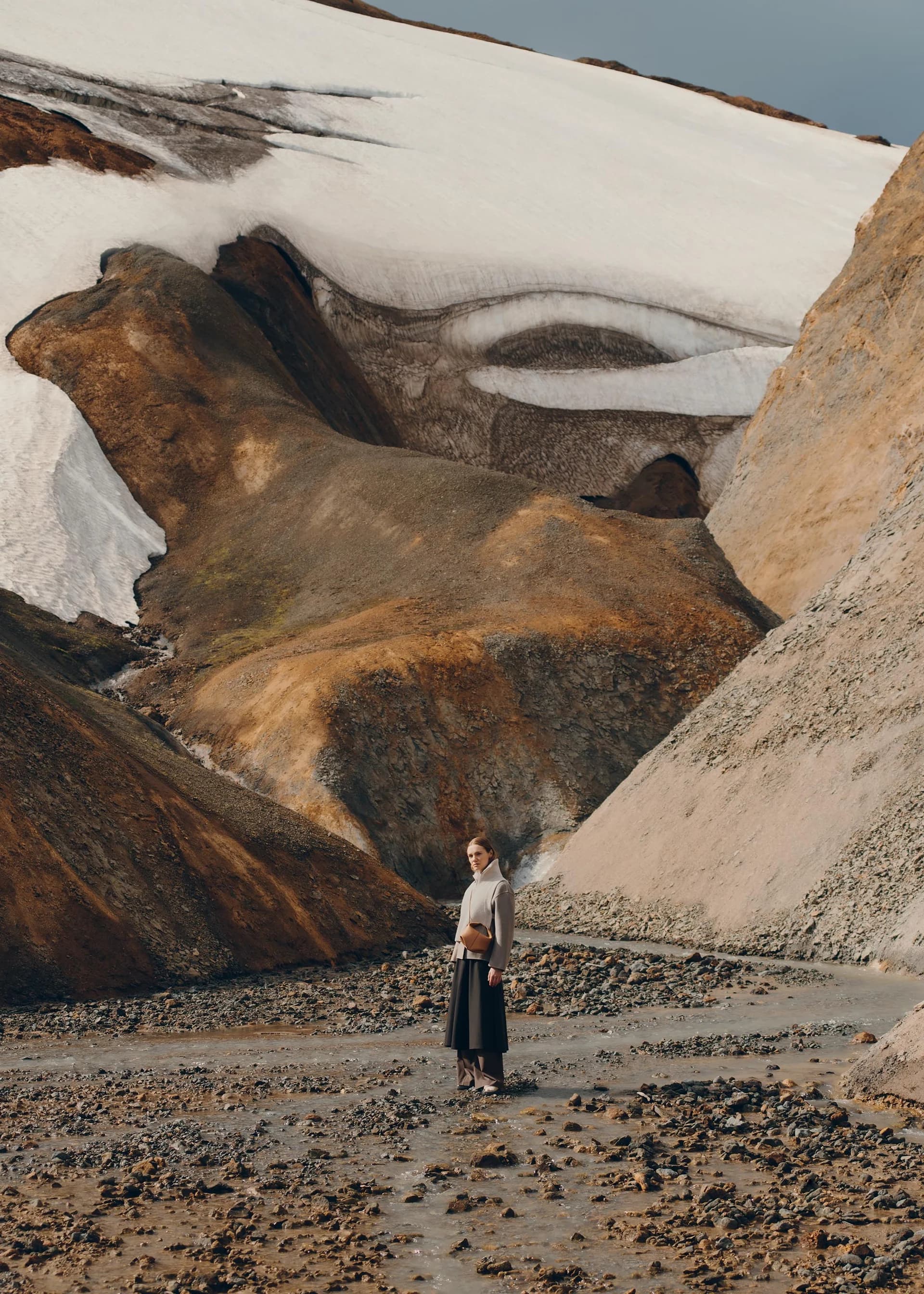 Polène Bag BÉRI BANDOULIÈRE — Camel Grained