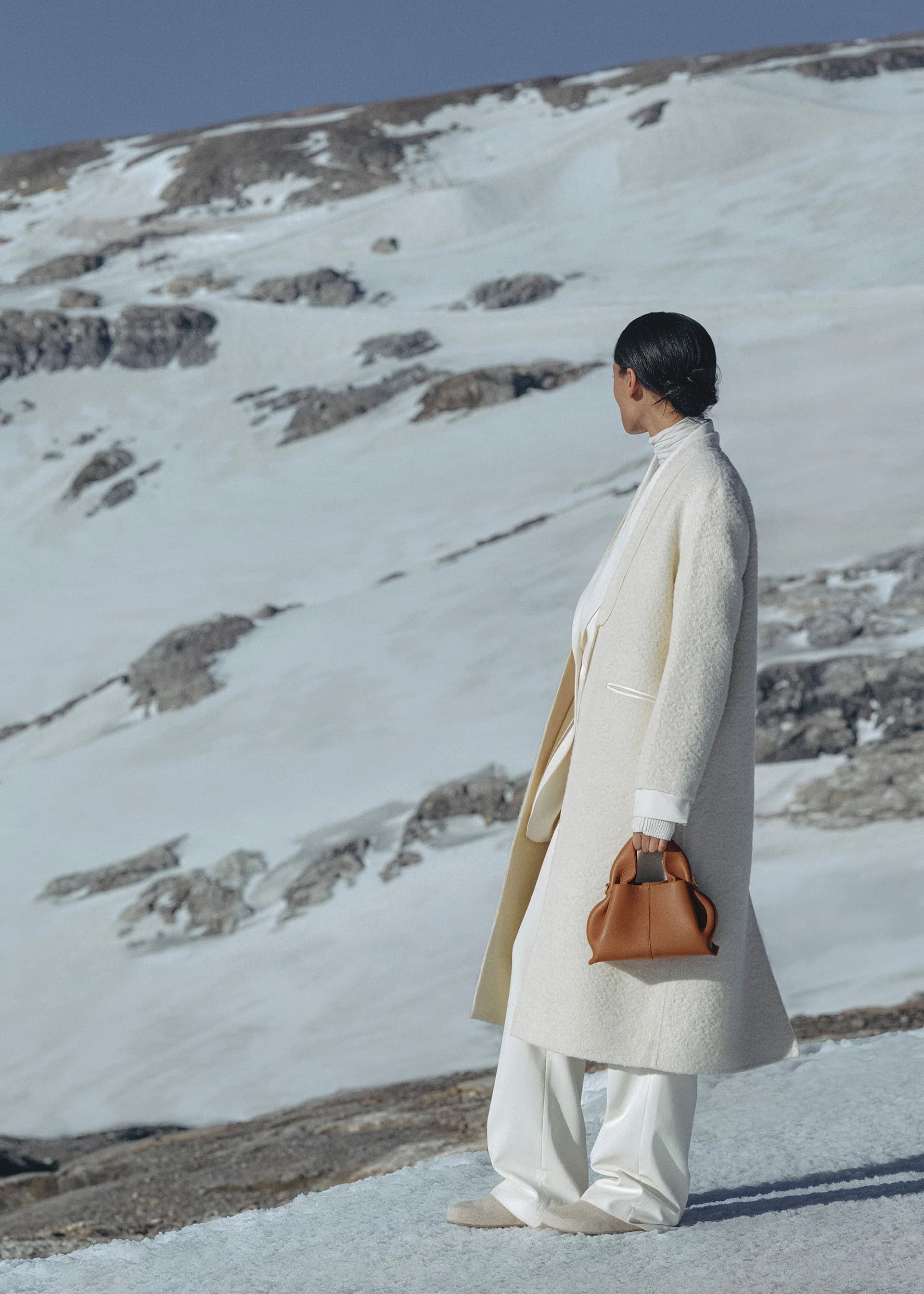 Polène Bag NUMÉRO NEUF MINI — Camel Grained