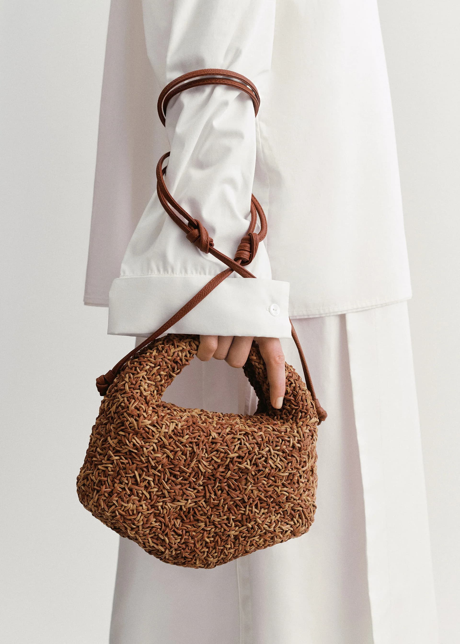 Polène Bag BÉRI RIZOM — Cognac