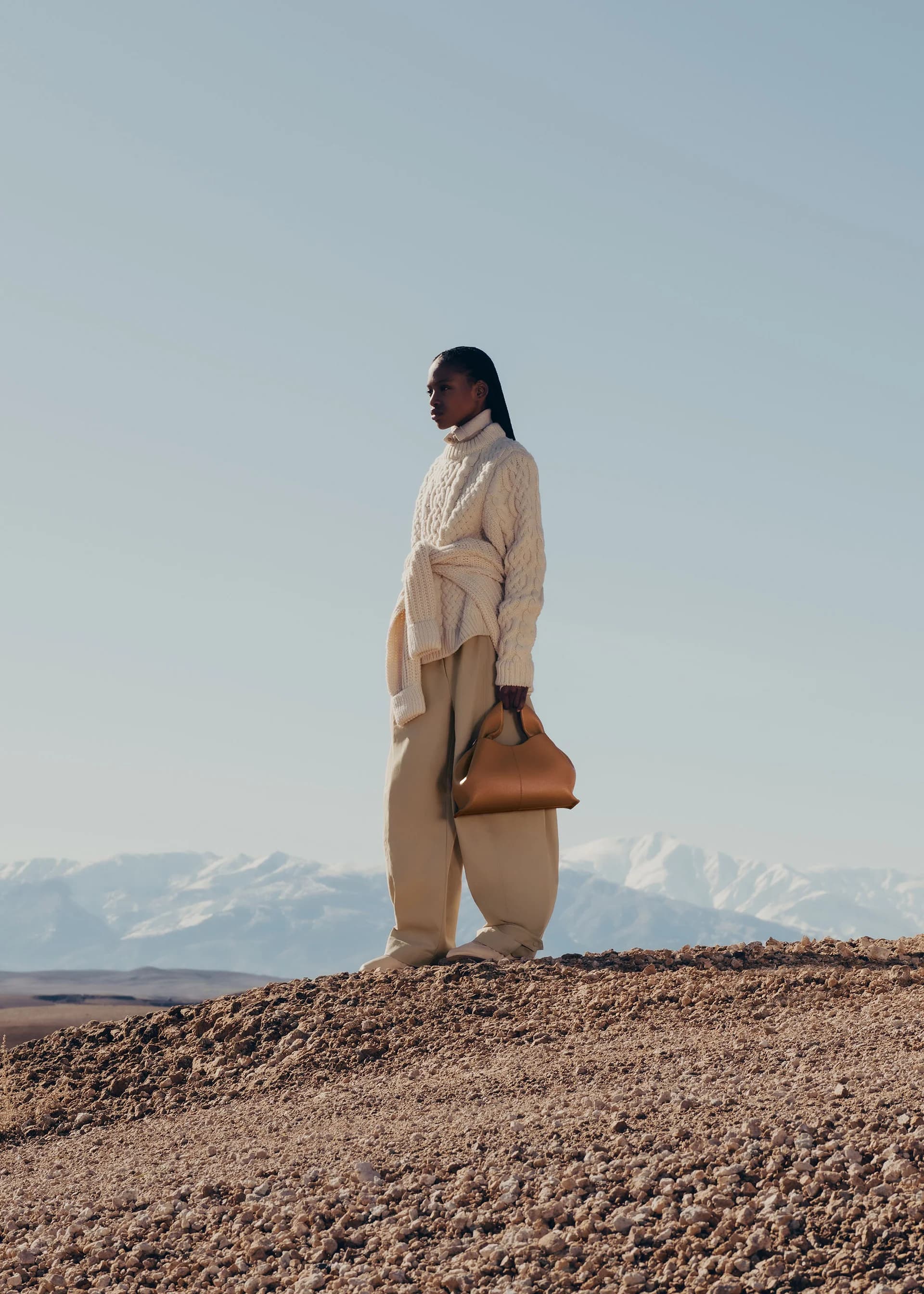 Polène Bag NUMÉRO NEUF — Camel Grained