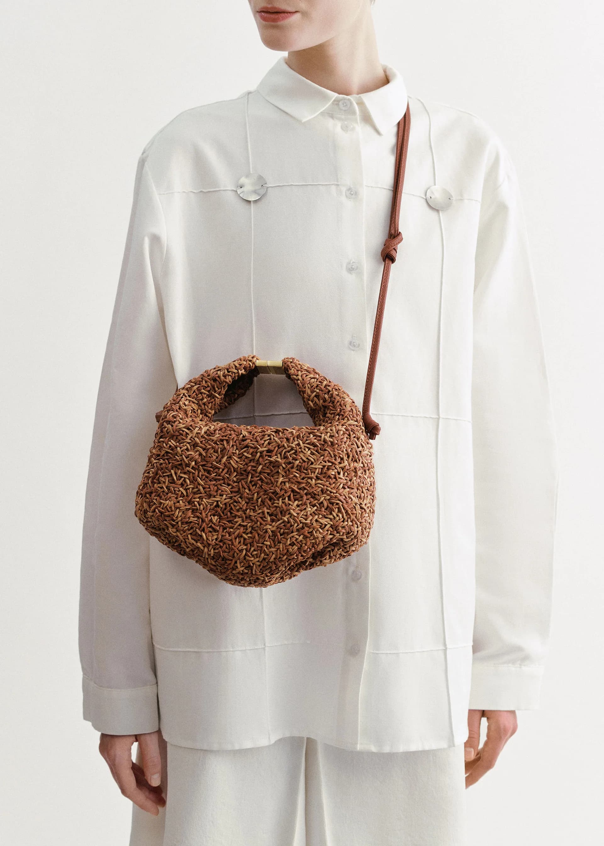 Polène Bag BÉRI RIZOM — Cognac