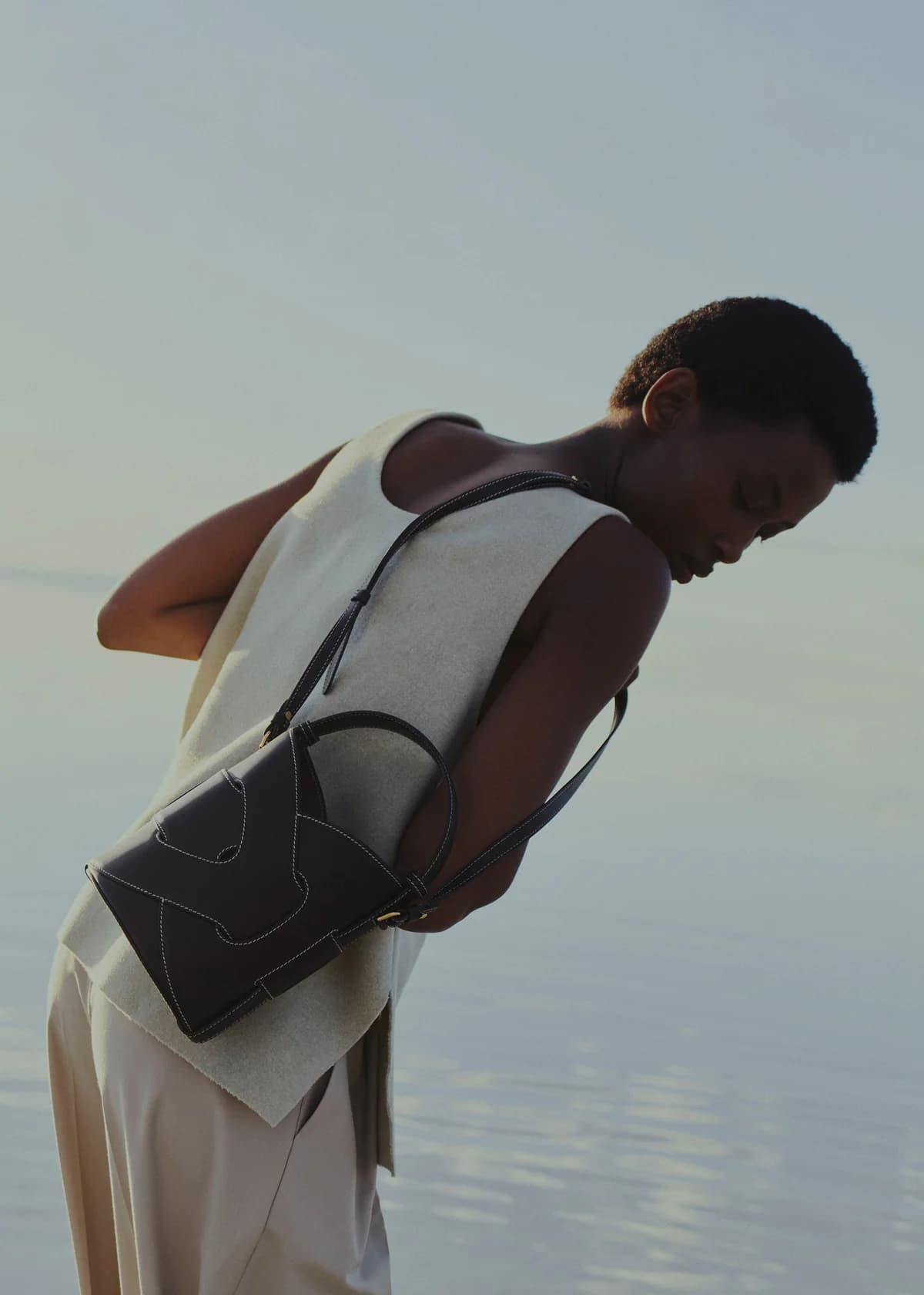 Polène Bag NODDE SEAU — Grained Black