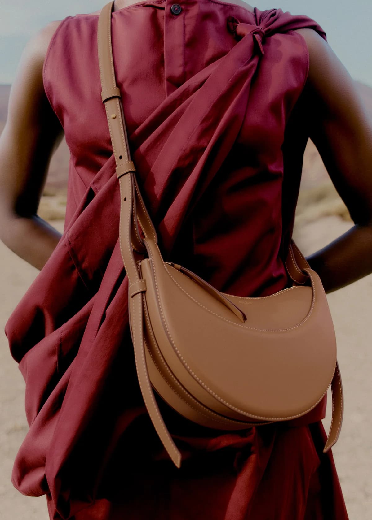 Polène Bag NUMÉRO DIX — Smooth Camel