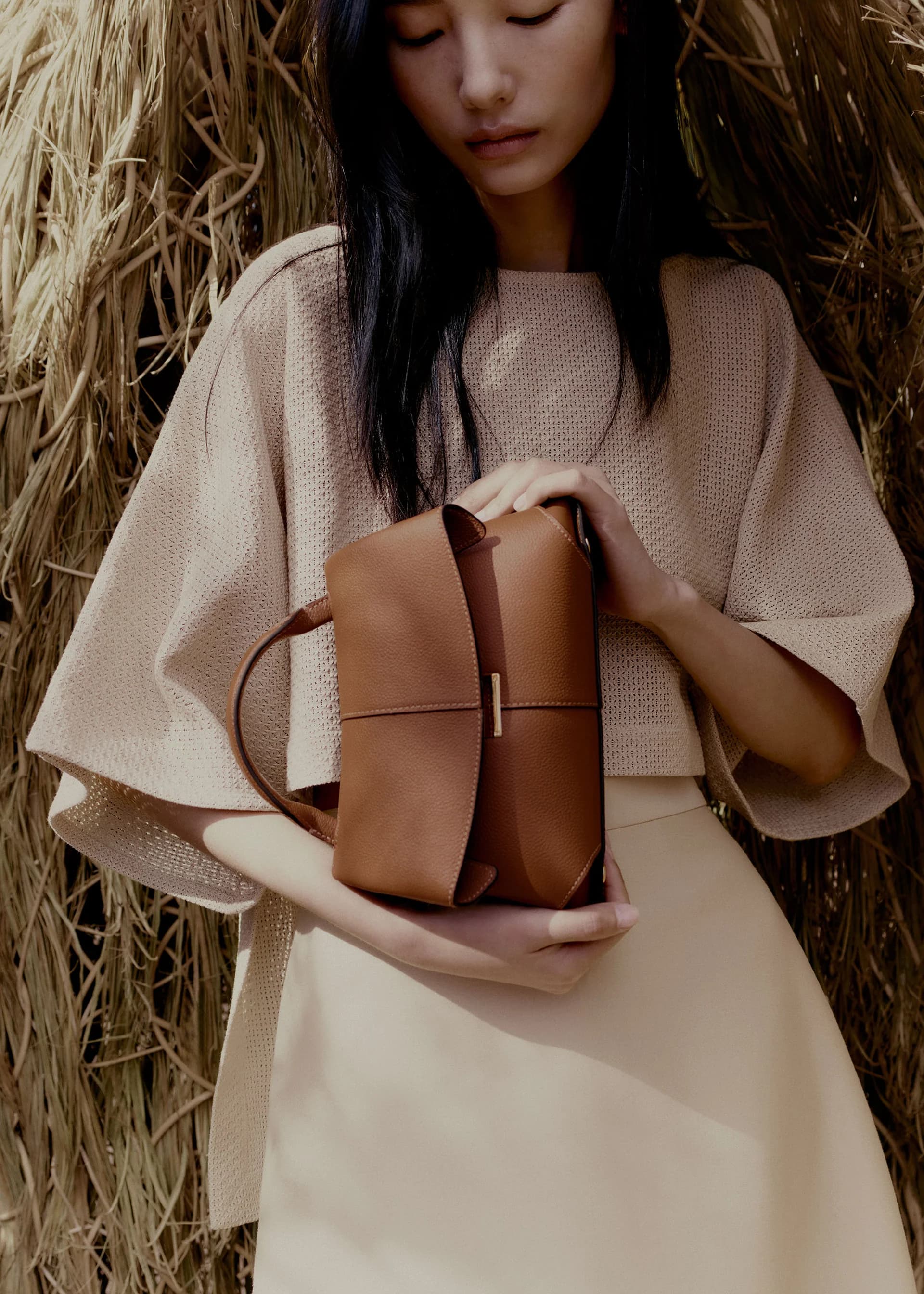 Polène Bag MOKKI MINI — Camel Grained