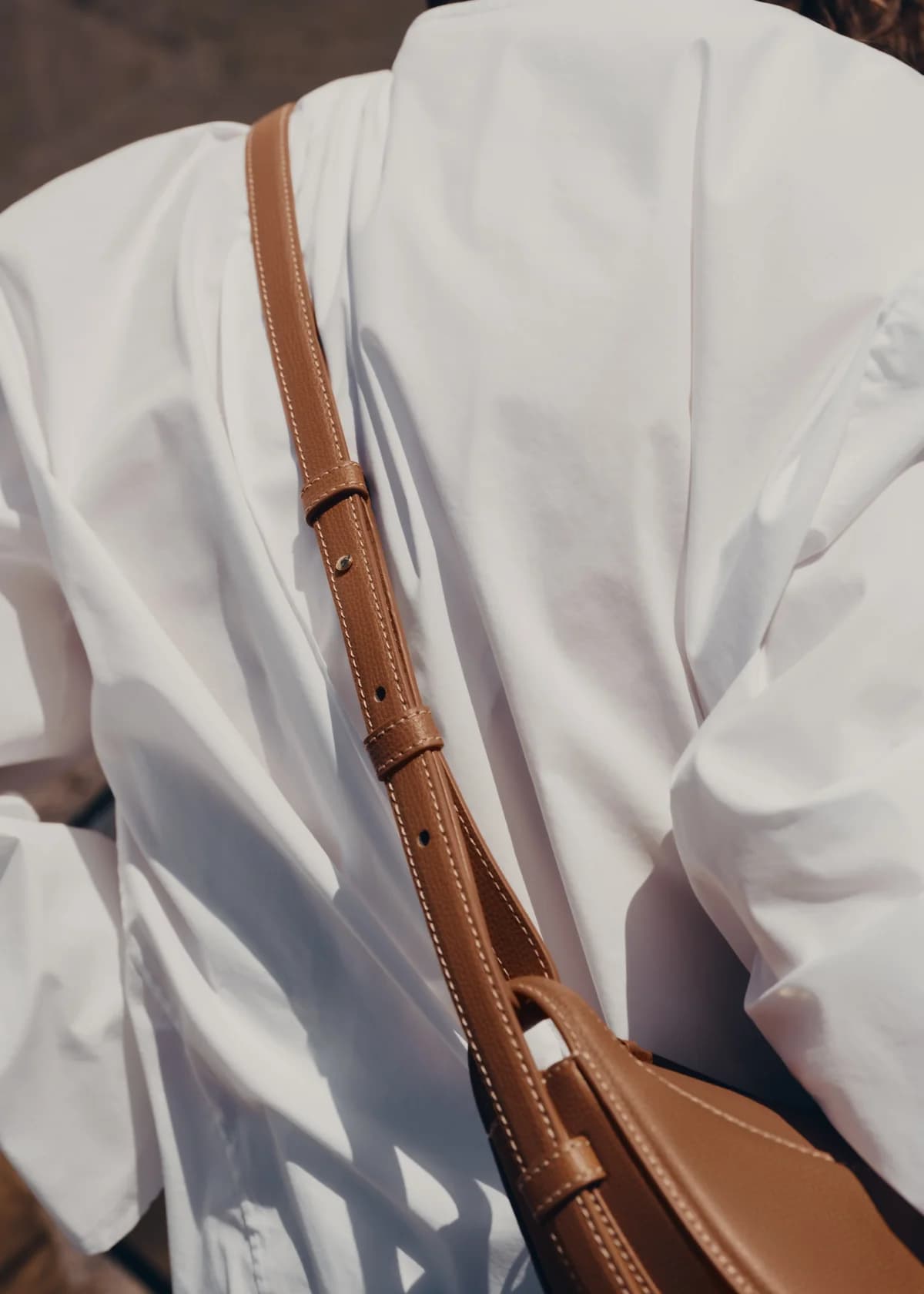 Polène Bag NUMÉRO DIX GRAINÉ — Camel Grained