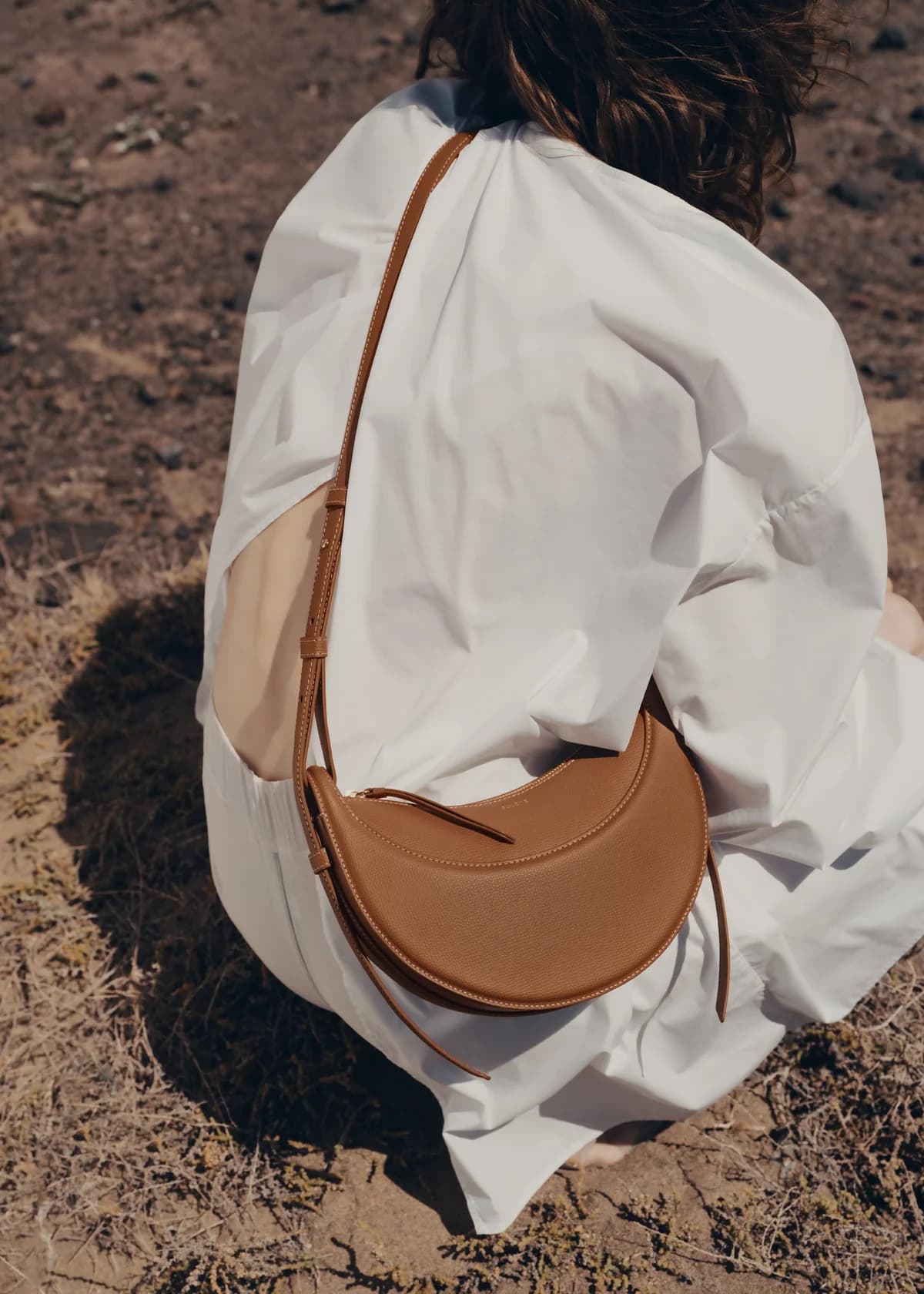 Polène Bag NUMÉRO DIX GRAINÉ — Camel Grained