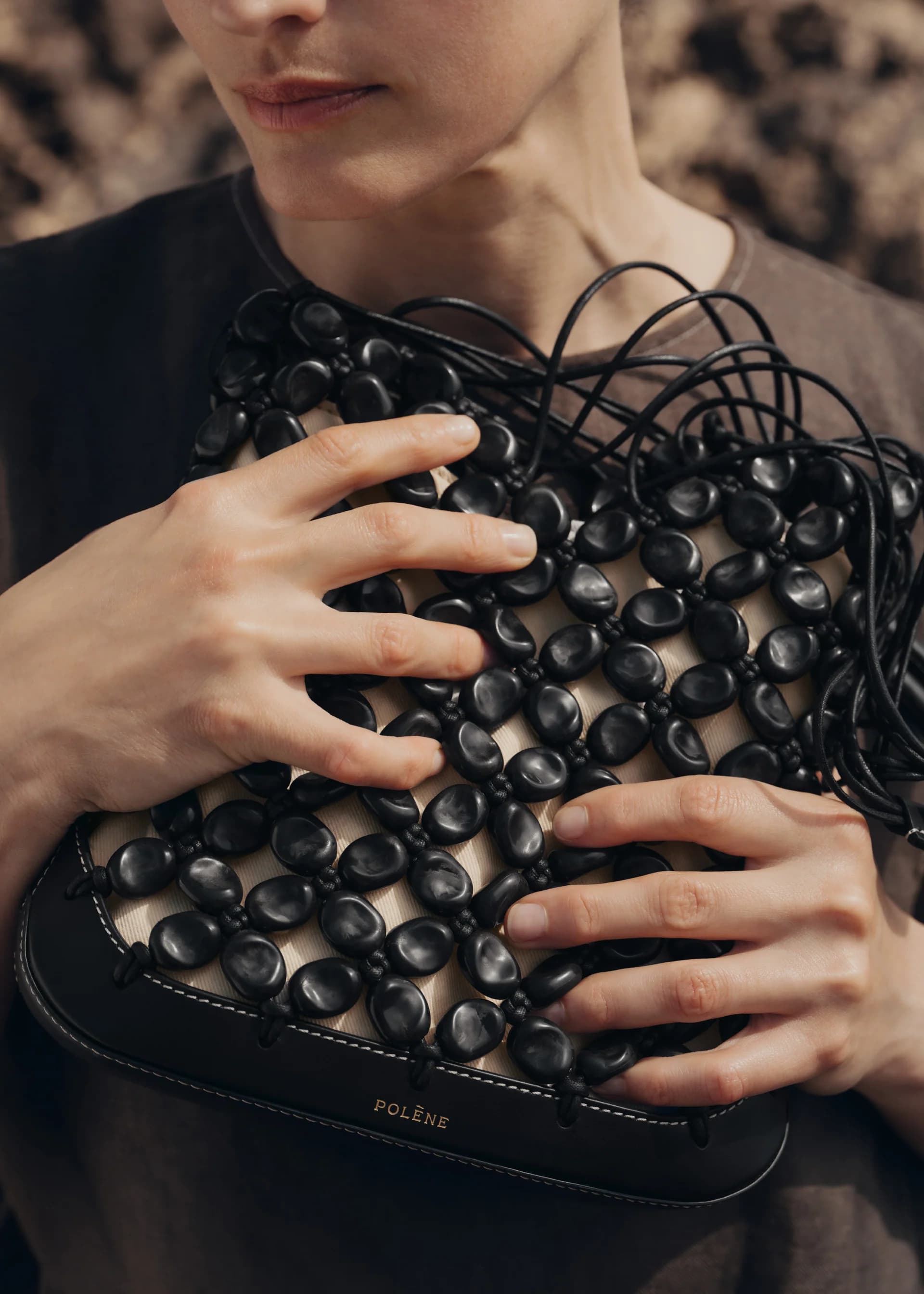 Polène Bag SOLÉ — Smooth Black