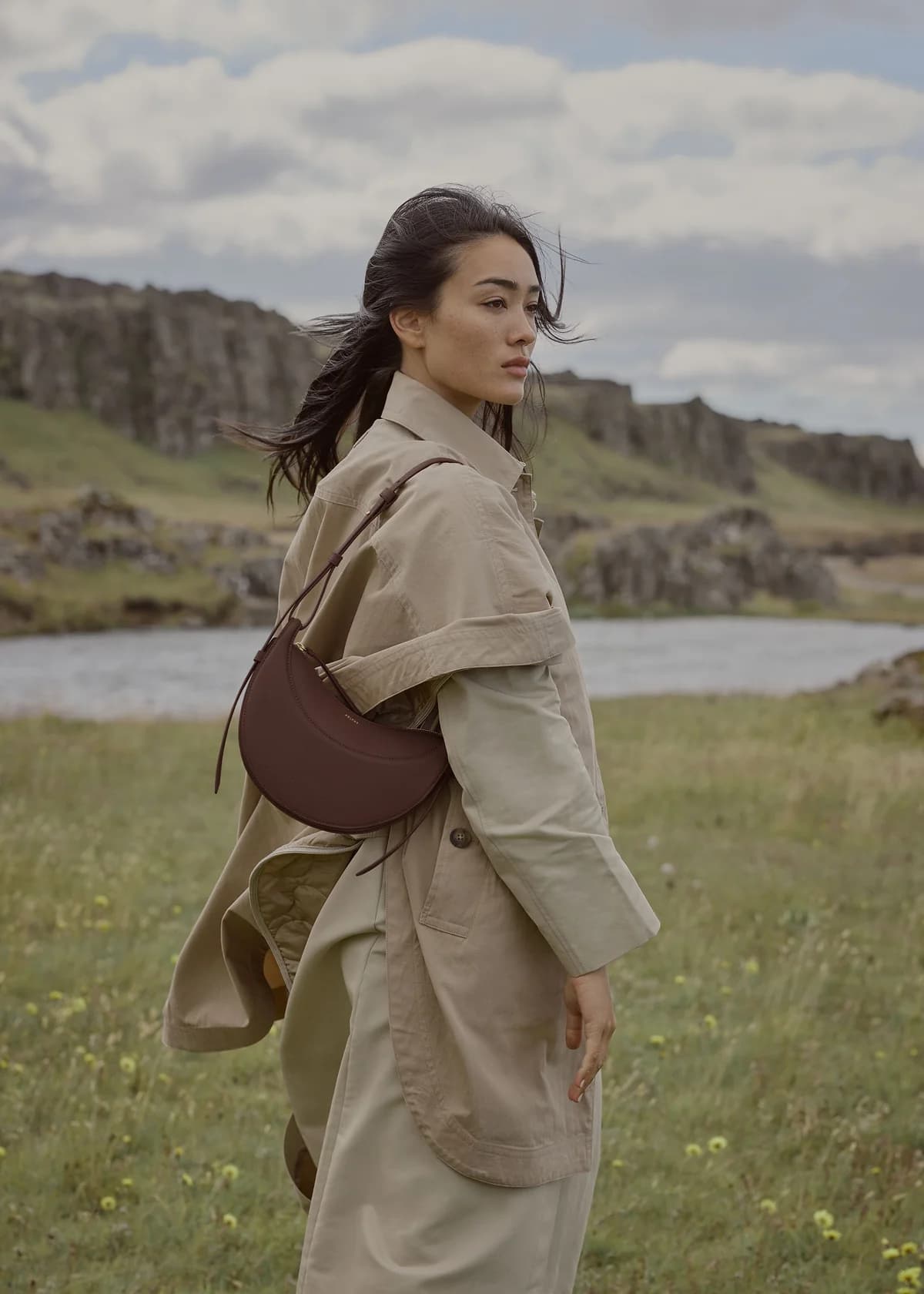 Polène Bag NUMÉRO DIX — Smooth Camel