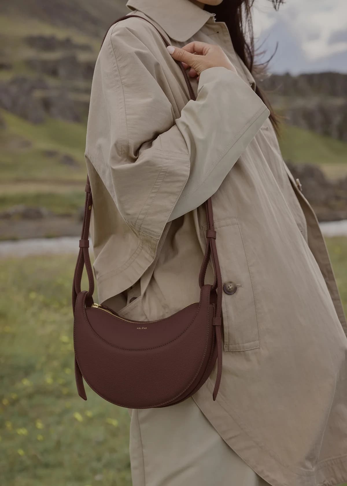 Polène Bag NUMÉRO DIX — Smooth Camel