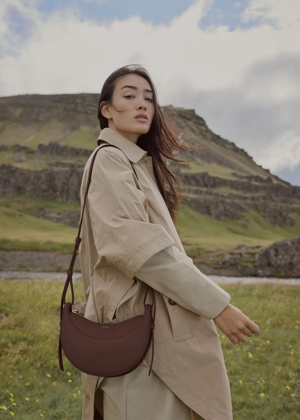 Polène Bag NUMÉRO DIX — Smooth Camel