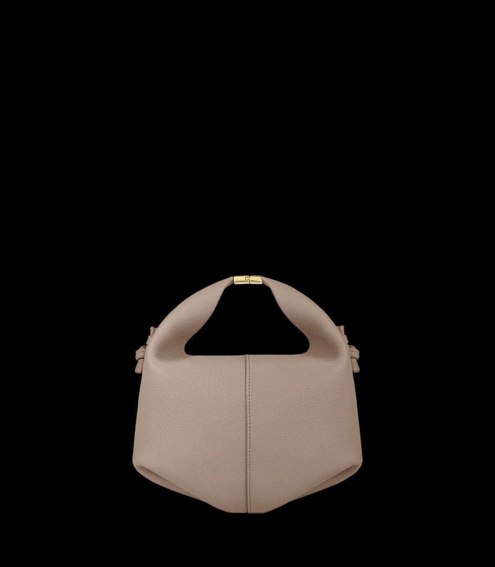 Polène BÉRI BANDOULIÈRE Taupe Grained — authentic Polène bag