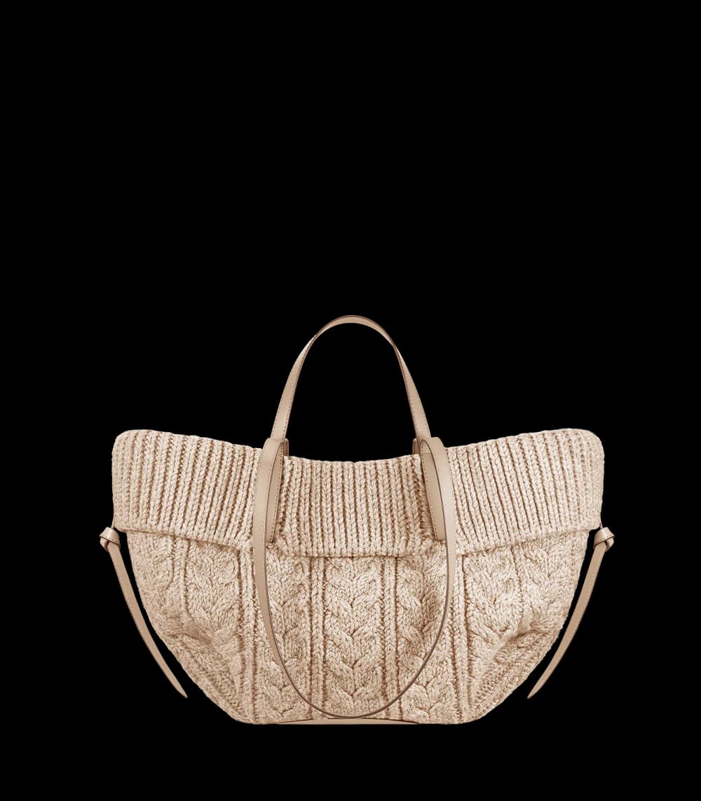 Polène Bag CYME MINI MÉRINOS — Sand Merino