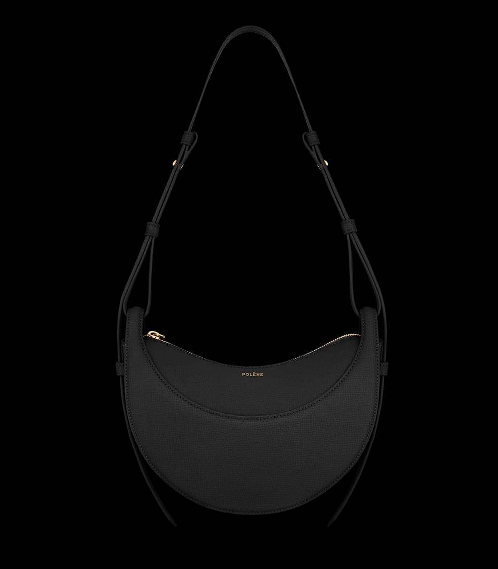 Polène NUMÉRO DIX GRAINÉ Black Grained — authentic Polène bag