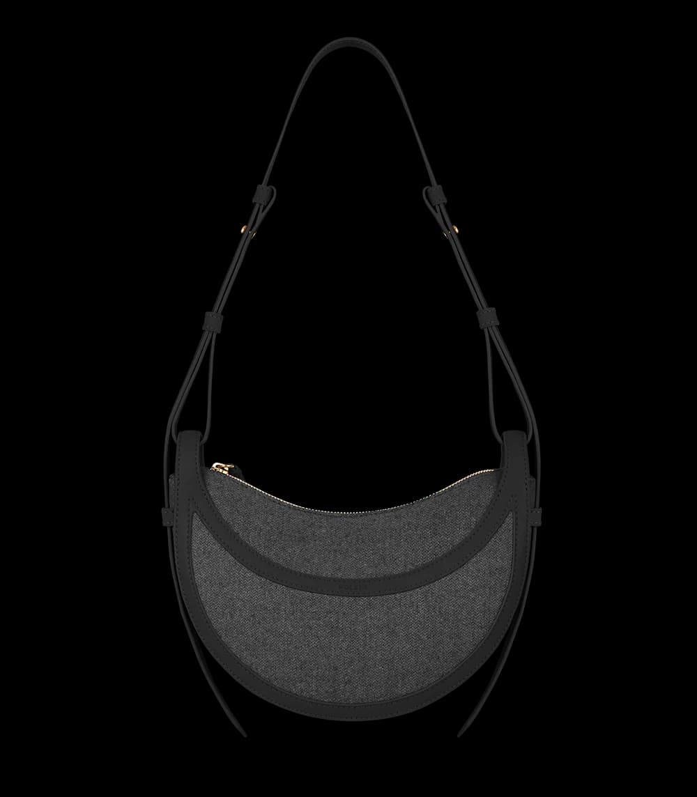 Polène Bag NUMÉRO DIX TISSÉ — Woven Black