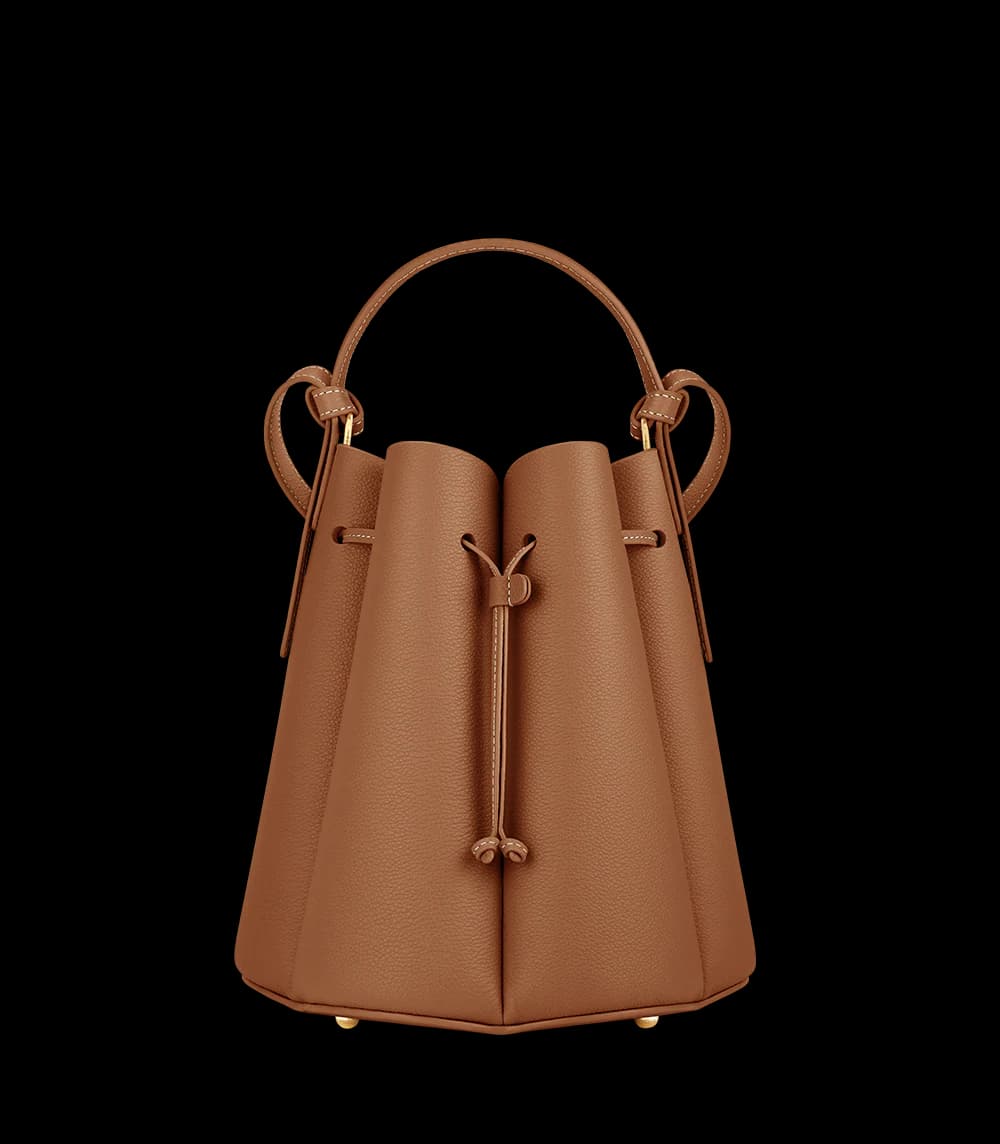 Polène Bag NUMÉRO HUIT — Camel Grained