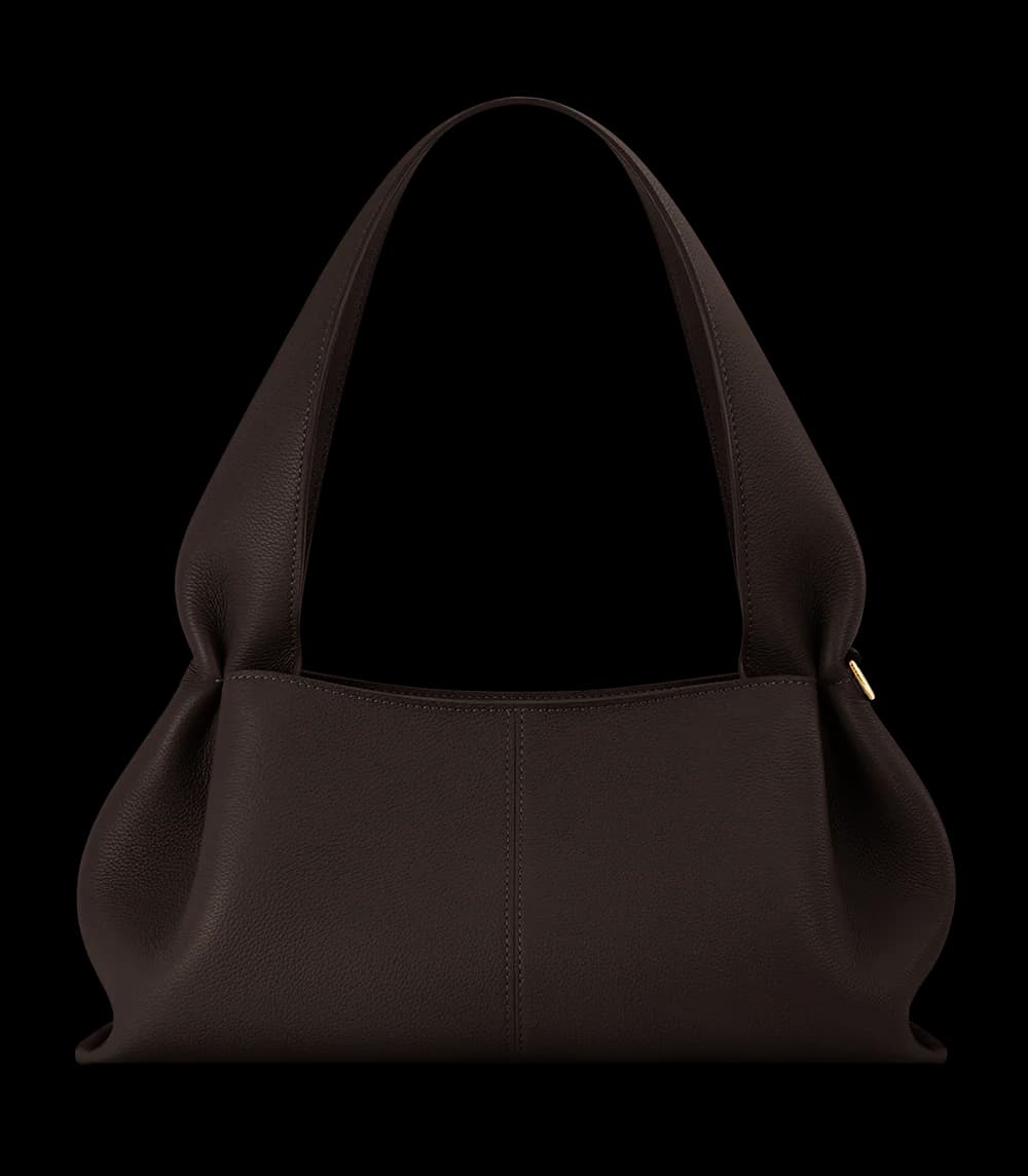 Polène NUMÉRO NEUF EAST-WEST Ebony Grained — sac Polène authentique