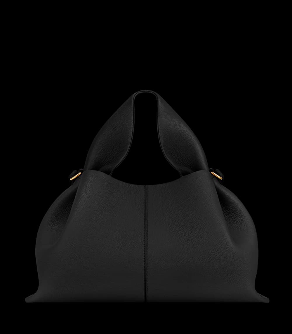 Polène NUMÉRO NEUF Black Grained — sac Polène authentique