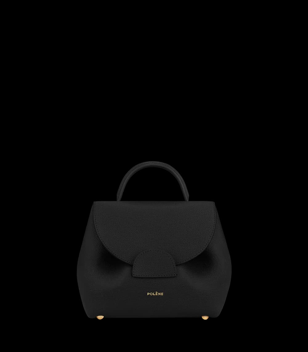 Polène NUMÉRO UN NANO Grained Black — authentic Polène bag