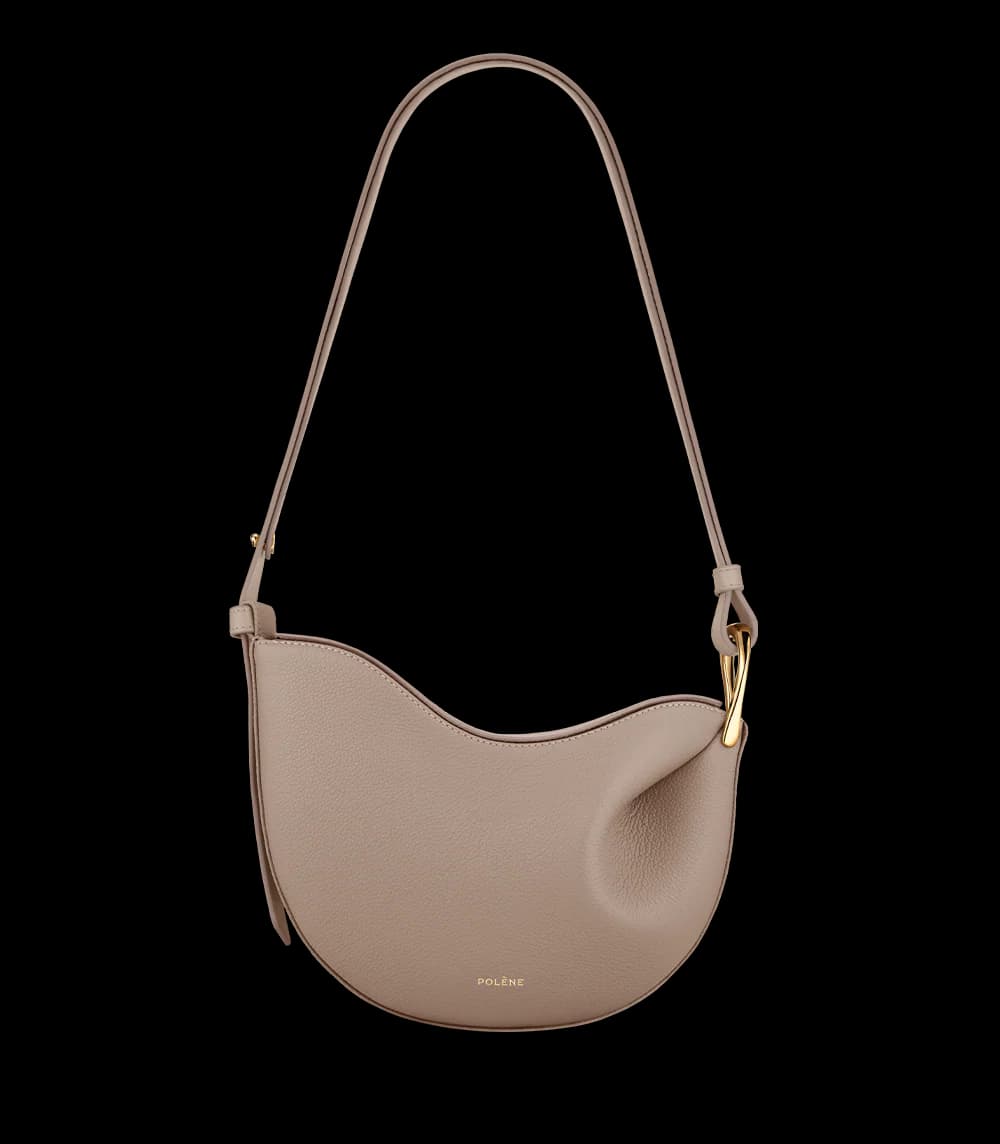 Polène Bag TONCA — Taupe Grained