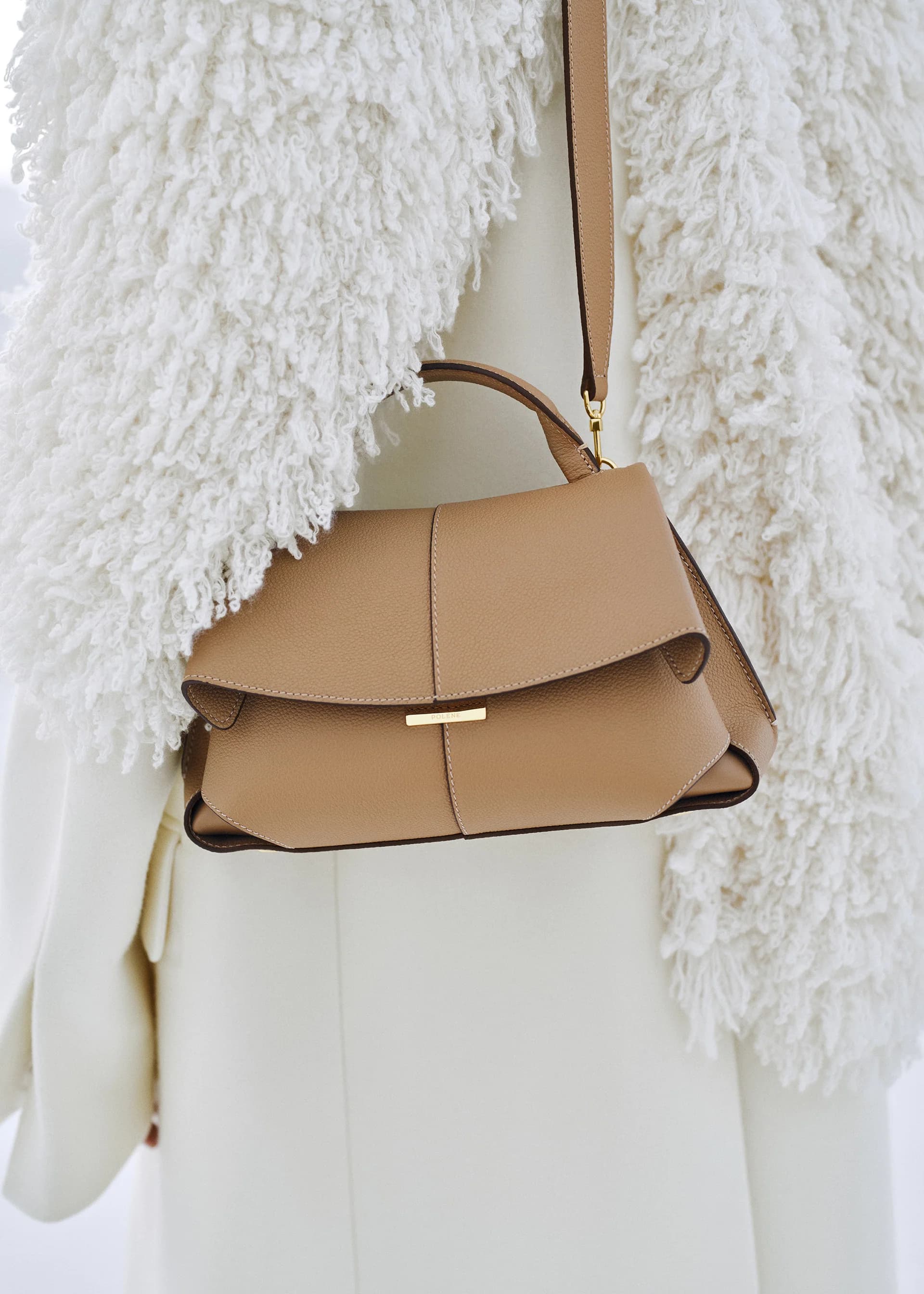 Polène Bag MOKKI MINI — Camel Grained