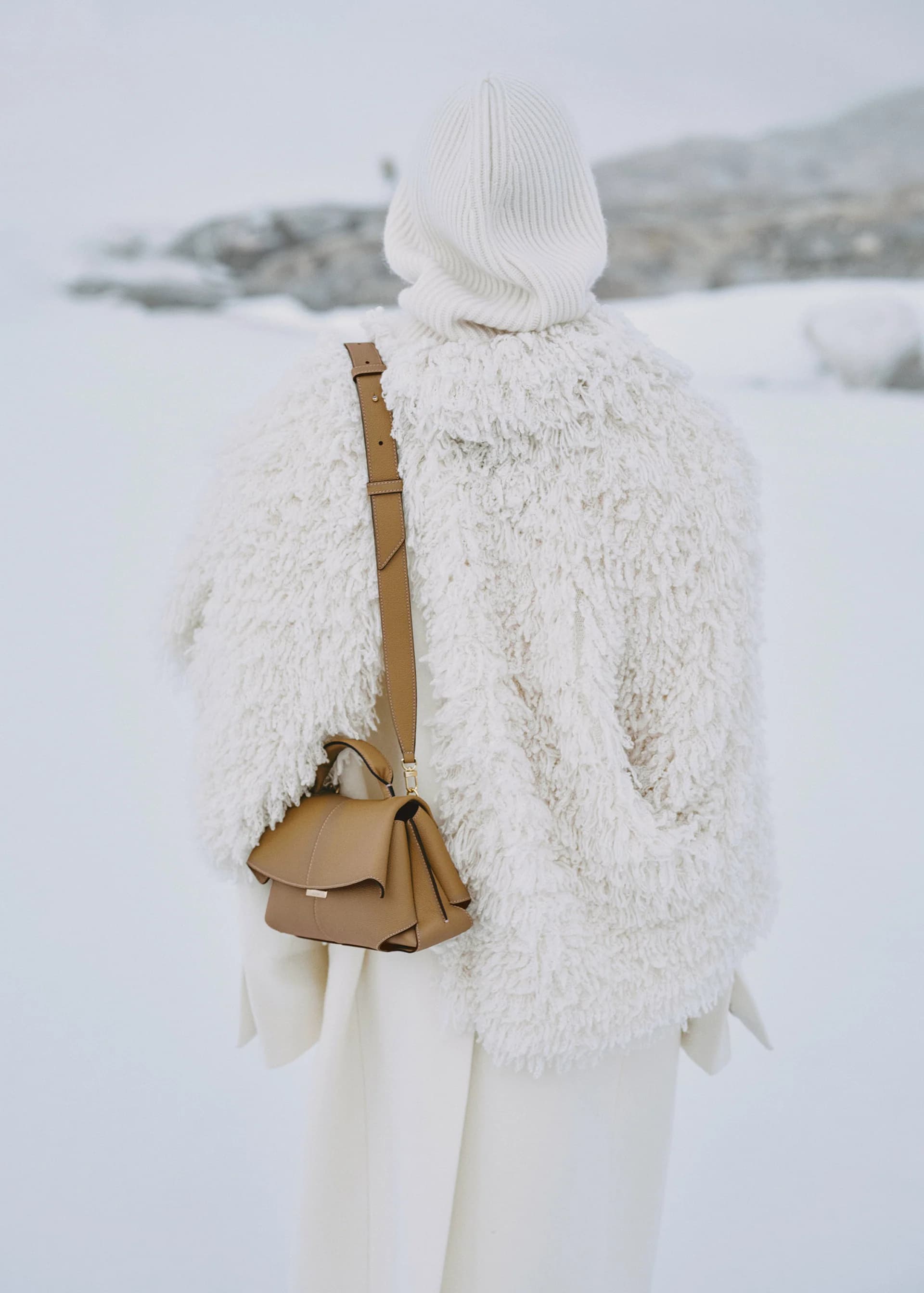 Polène Bag MOKKI MINI — Camel Grained