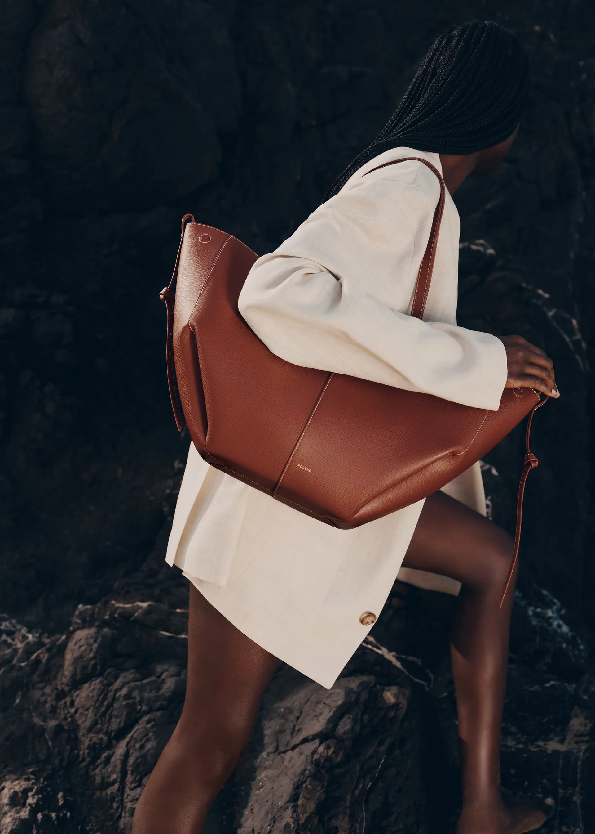 Sac Polène Cyme — Cuir Cognac, Collection Automne-Hiver