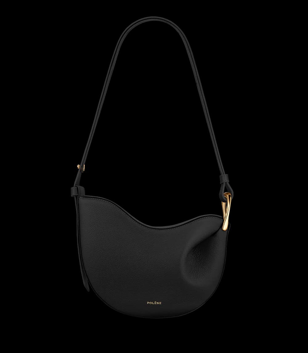Polène TONCA Black Grained — authentic Polène bag