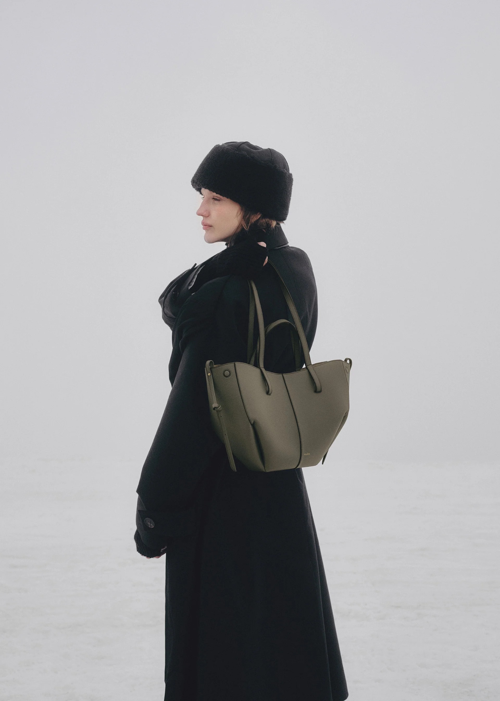 Polène Bag CYME MINI RAPHIA — Natural Raffia