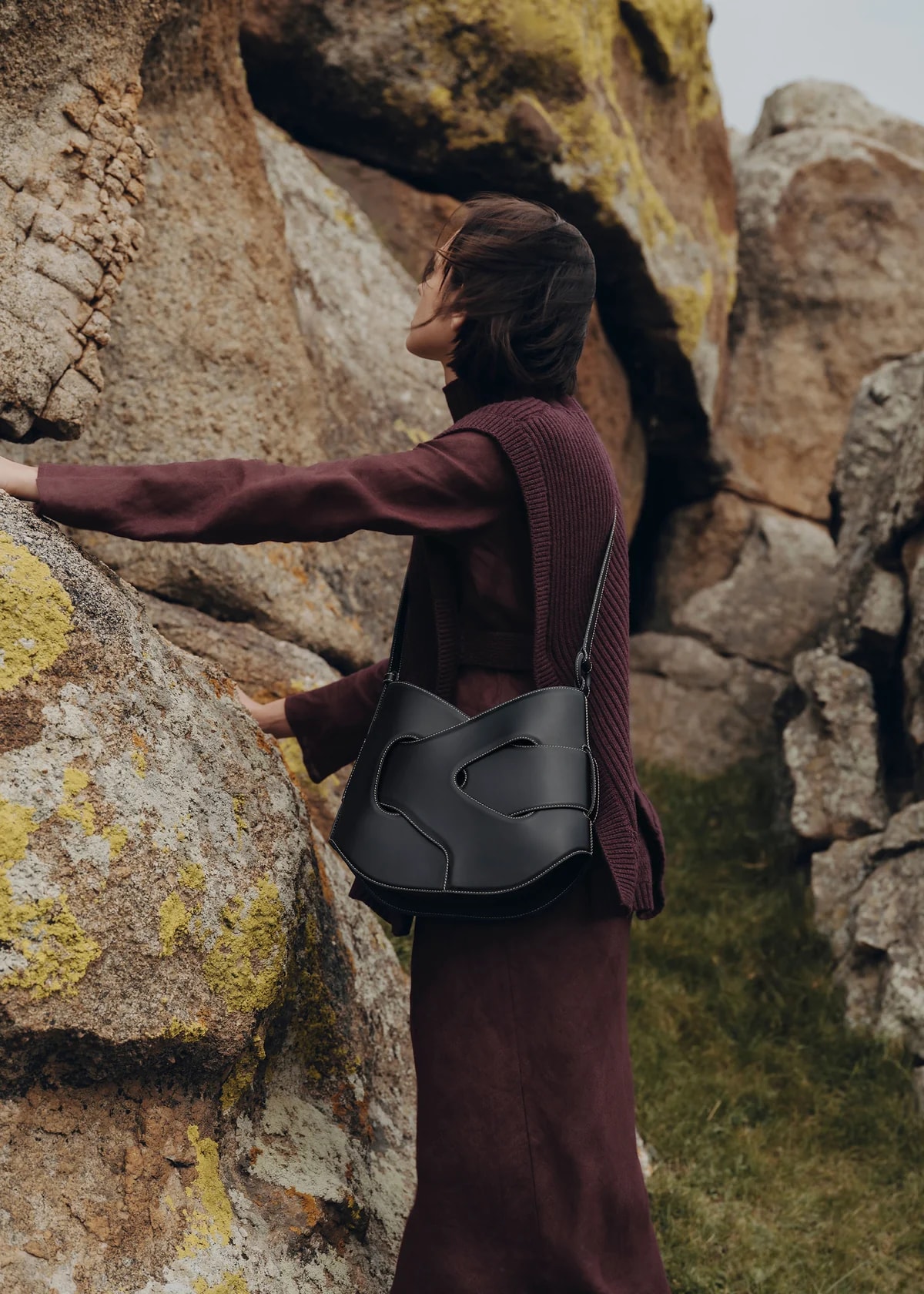 Polène Bag NODDE HOBO — Grained Black