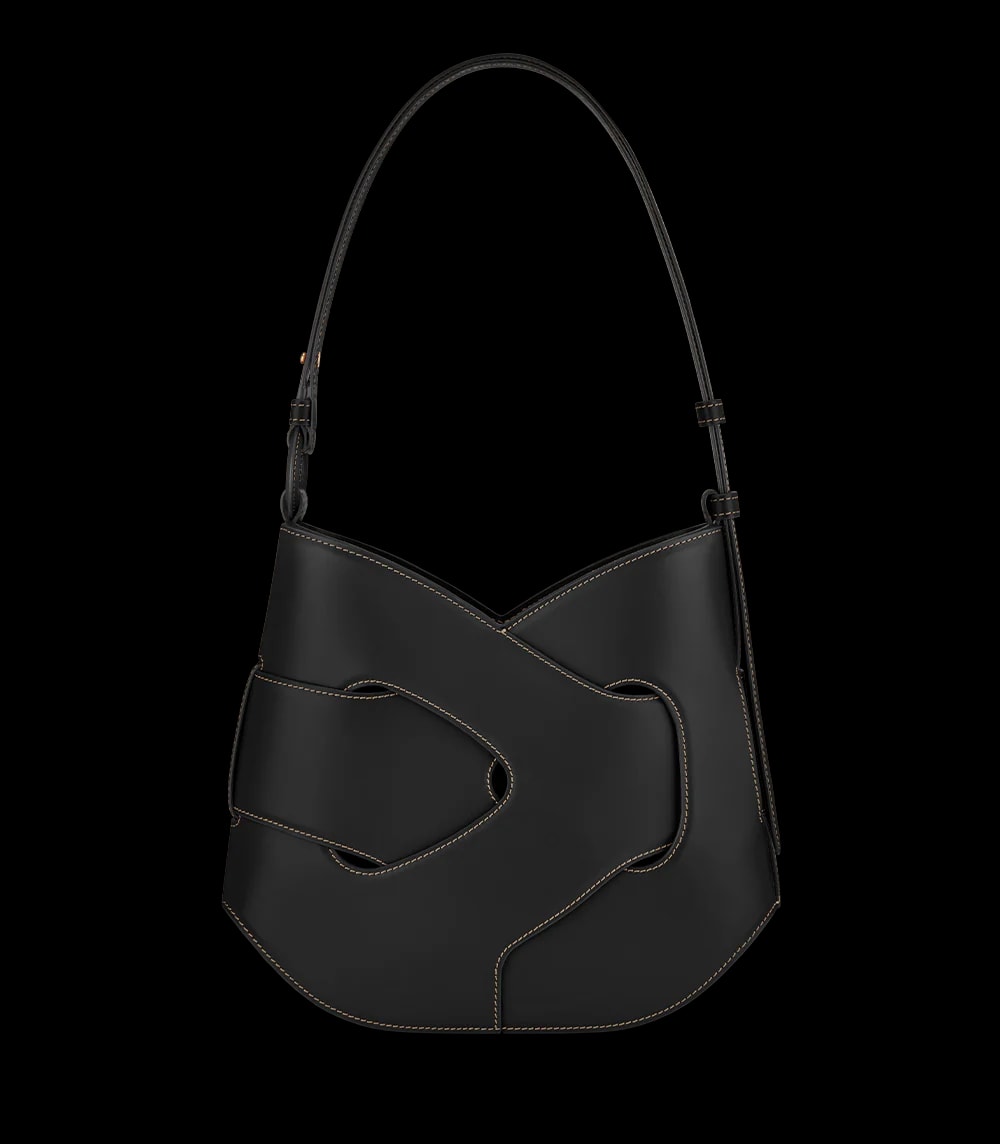 Polène Bag NODDE HOBO — Grained Black